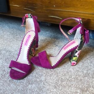Betsey Johnson Floral Heels